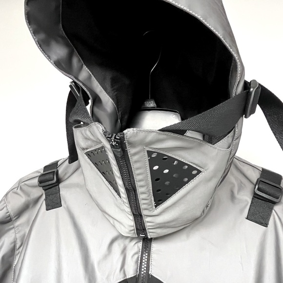 Puma Conqr Full Zip Jacket Mens Black, Silver Casual Athletic Outerwear Size L - Picture 6 of 11